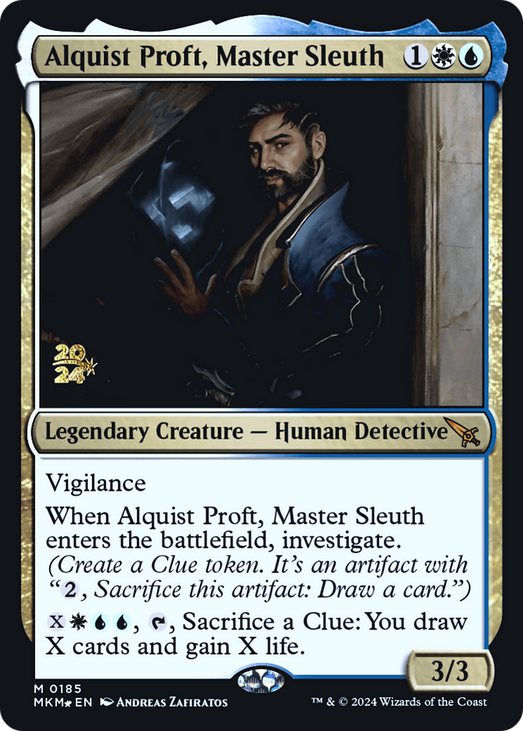 Alquist Proft, Master Sleuth [Murders at Karlov Manor Prerelease Promos] MTG Single Magic: The Gathering | Red Claw Gaming