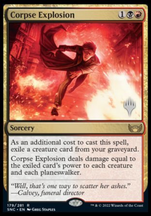 Corpse Explosion (Promo Pack) [Streets of New Capenna Promos] MTG Single Magic: The Gathering | Red Claw Gaming