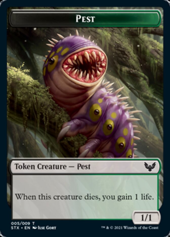 Food // Pest Double-Sided Token [Commander 2021 Tokens] MTG Single Magic: The Gathering | Red Claw Gaming