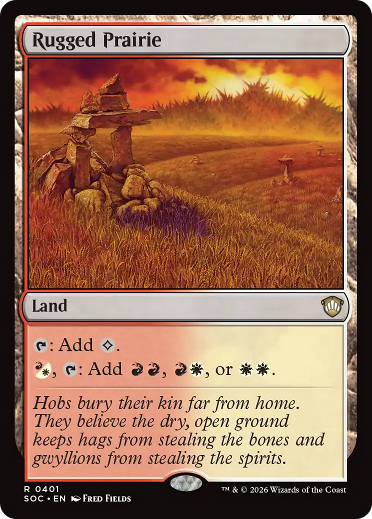 Rugged Prairie [Secrets of Strixhaven Commander] MTG Single Magic: The Gathering | Red Claw Gaming
