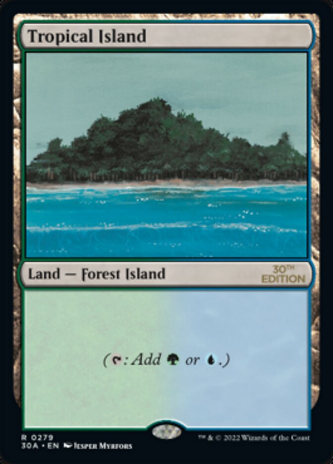Tropical Island [30th Anniversary Edition] MTG Single Magic: The Gathering | Red Claw Gaming