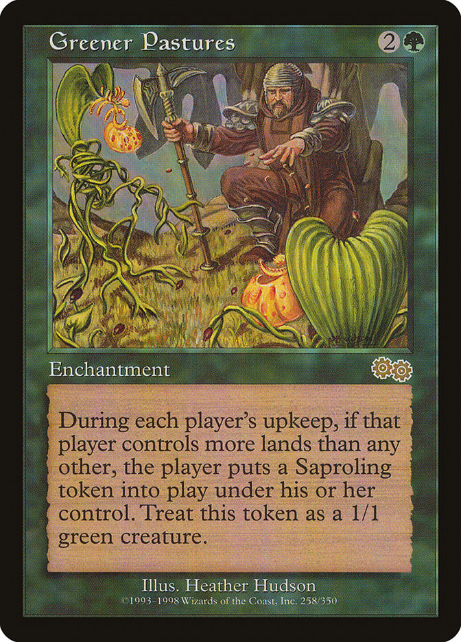 Greener Pastures [Urza's Saga] MTG Single Magic: The Gathering | Red Claw Gaming