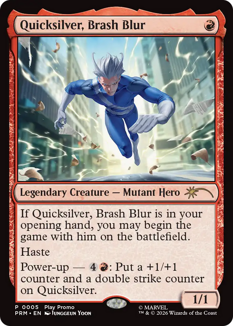 Quicksilver, Brash Blur [Standard Showdown Promos] | Red Claw Gaming