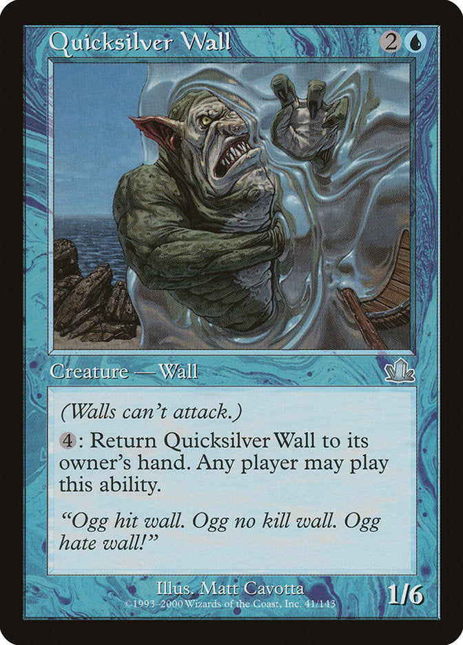 Quicksilver Wall [Prophecy] MTG Single Magic: The Gathering | Red Claw Gaming