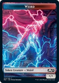 Weird // Zombie Double-Sided Token [Core Set 2021 Tokens] MTG Single Magic: The Gathering | Red Claw Gaming