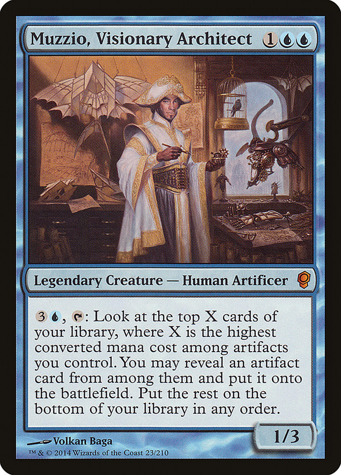 Muzzio, Visionary Architect [Conspiracy] MTG Single Magic: The Gathering | Red Claw Gaming