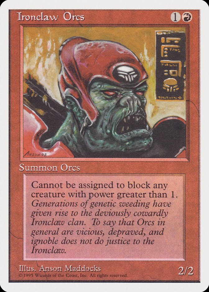 Ironclaw Orcs [Rivals Quick Start Set] MTG Single Magic: The Gathering | Red Claw Gaming