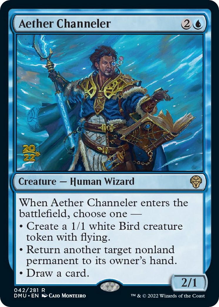 Aether Channeler [Dominaria United Prerelease Promos] MTG Single Magic: The Gathering | Red Claw Gaming