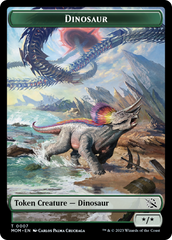 Soldier // Dinosaur Double-Sided Token [March of the Machine Tokens] MTG Single Magic: The Gathering    | Red Claw Gaming