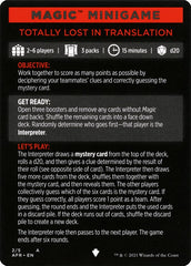 Totally Lost in Translation (Magic Minigame) [Dungeons & Dragons: Adventures in the Forgotten Realms Minigame] MTG Single Magic: The Gathering | Red Claw Gaming