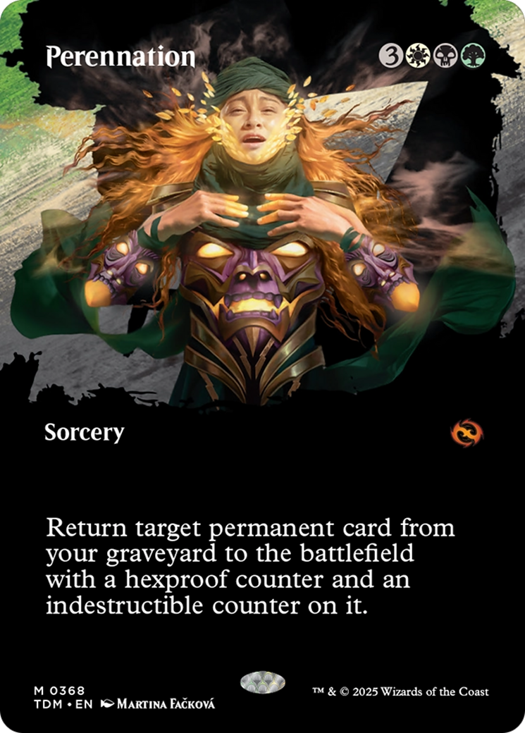 Perennation (Borderless) [Tarkir: Dragonstorm] MTG Single Magic: The Gathering | Red Claw Gaming