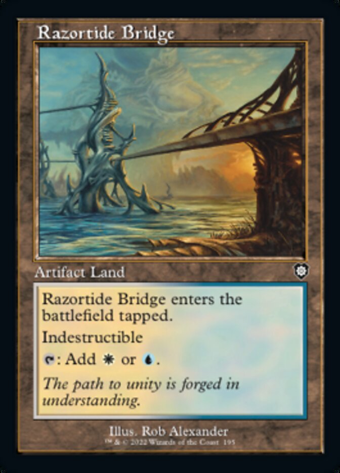Razortide Bridge (Retro) [The Brothers' War Commander] MTG Single Magic: The Gathering | Red Claw Gaming