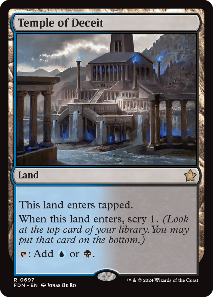 Temple of Deceit [Foundations] MTG Single Magic: The Gathering | Red Claw Gaming