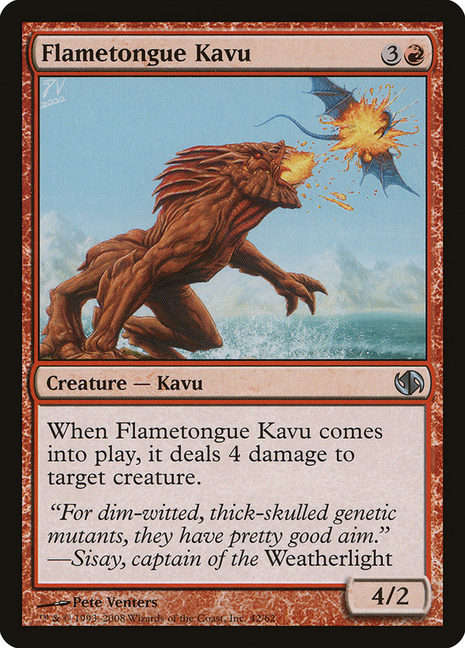Flametongue Kavu [Duel Decks: Jace vs. Chandra] MTG Single Magic: The Gathering | Red Claw Gaming