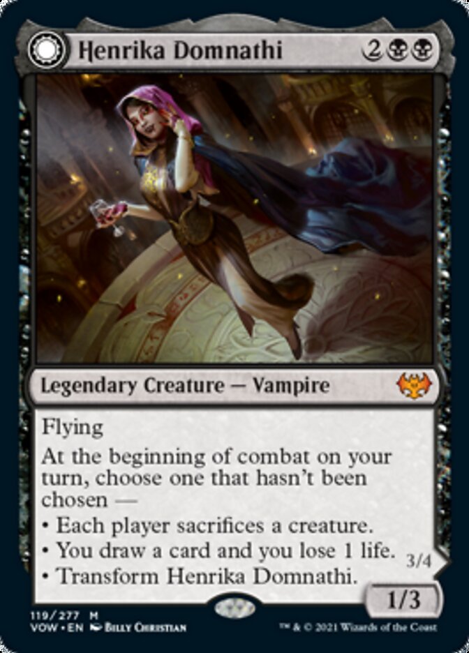 Henrika Domnathi // Henrika, Infernal Seer [Innistrad: Crimson Vow] MTG Single Magic: The Gathering | Red Claw Gaming