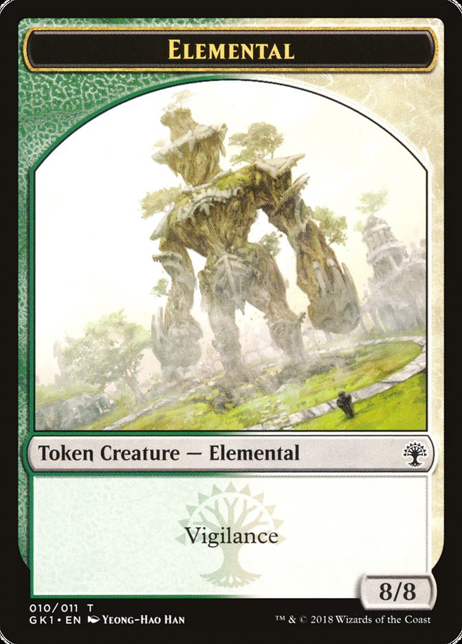 Elemental // Centaur Double-Sided Token [Guilds of Ravnica Guild Kit Tokens] MTG Single Magic: The Gathering | Red Claw Gaming