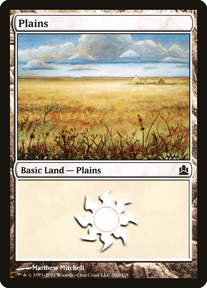 Plains (302) [Commander 2011] MTG Single Magic: The Gathering | Red Claw Gaming