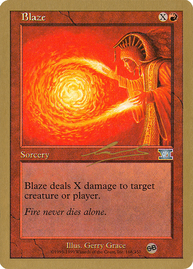 Blaze (Nicolas Labarre) [World Championship Decks 2000] MTG Single Magic: The Gathering | Red Claw Gaming