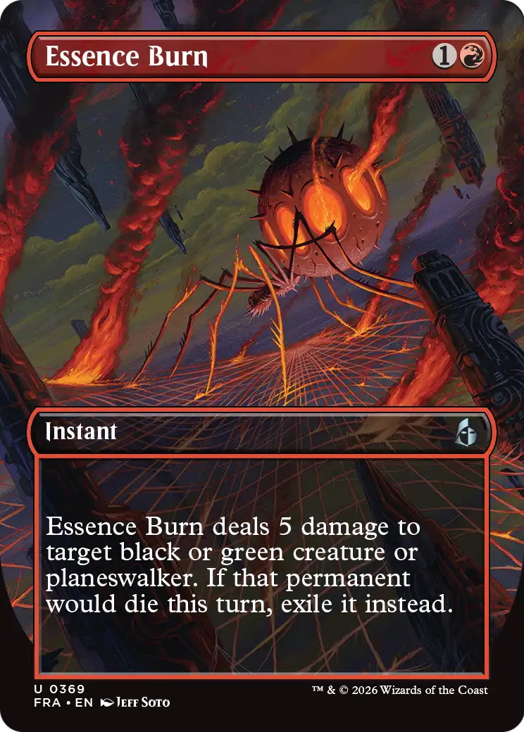 Essence Burn (Borderless) [Reality Fracture] MTG Single Magic: The Gathering | Red Claw Gaming