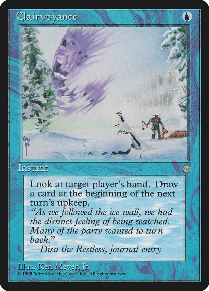 Clairvoyance [Ice Age] MTG Single Magic: The Gathering | Red Claw Gaming