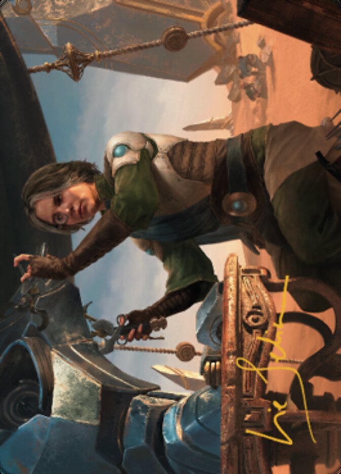 Tocasia, Dig Site Mentor Art Card (Gold-Stamped Signature) [The Brothers' War Art Series] MTG Single Magic: The Gathering | Red Claw Gaming