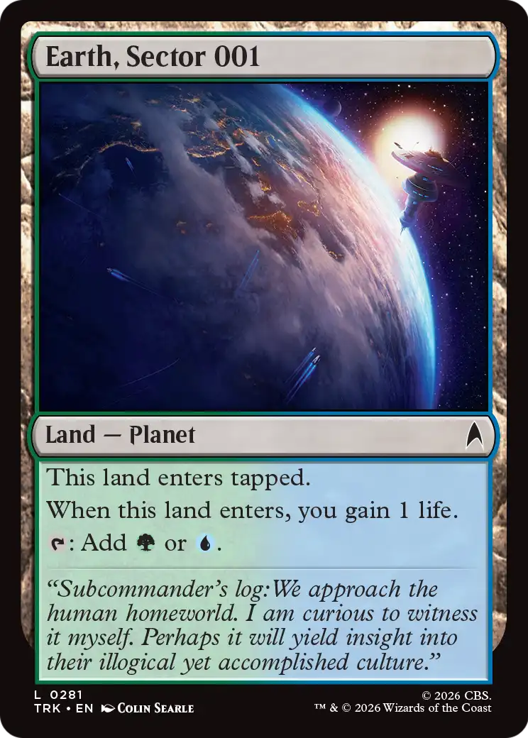 Earth, Sector 001 [Star Trek] MTG Single Magic: The Gathering | Red Claw Gaming