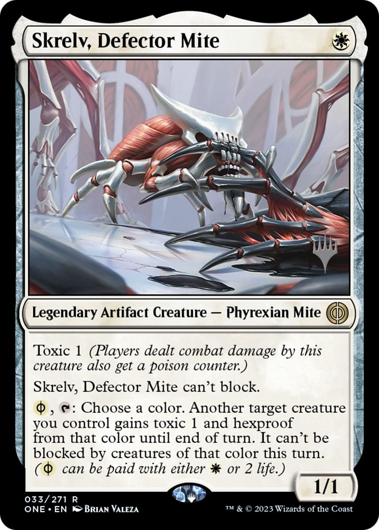 Skrelv, Defector Mite (Promo Pack) [Phyrexia: All Will Be One Promos] MTG Single Magic: The Gathering | Red Claw Gaming