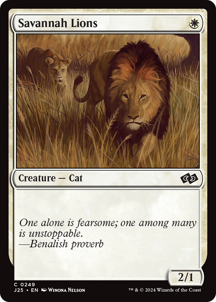 Savannah Lions [Foundations Jumpstart] MTG Single Magic: The Gathering | Red Claw Gaming