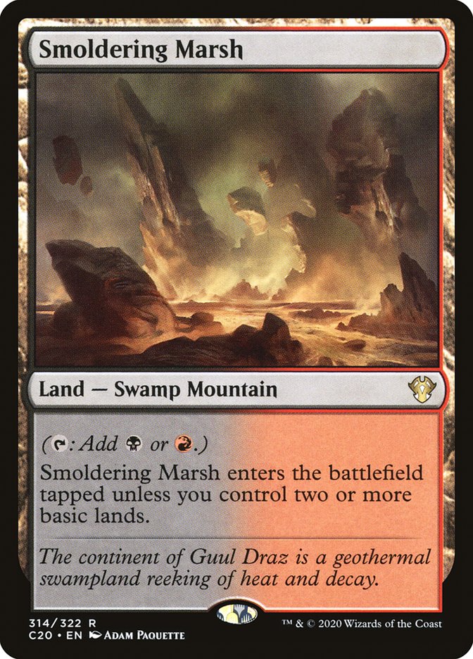 Smoldering Marsh [Commander 2020] MTG Single Magic: The Gathering | Red Claw Gaming