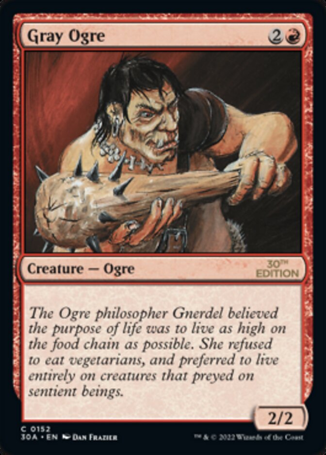 Gray Ogre [30th Anniversary Edition] MTG Single Magic: The Gathering | Red Claw Gaming