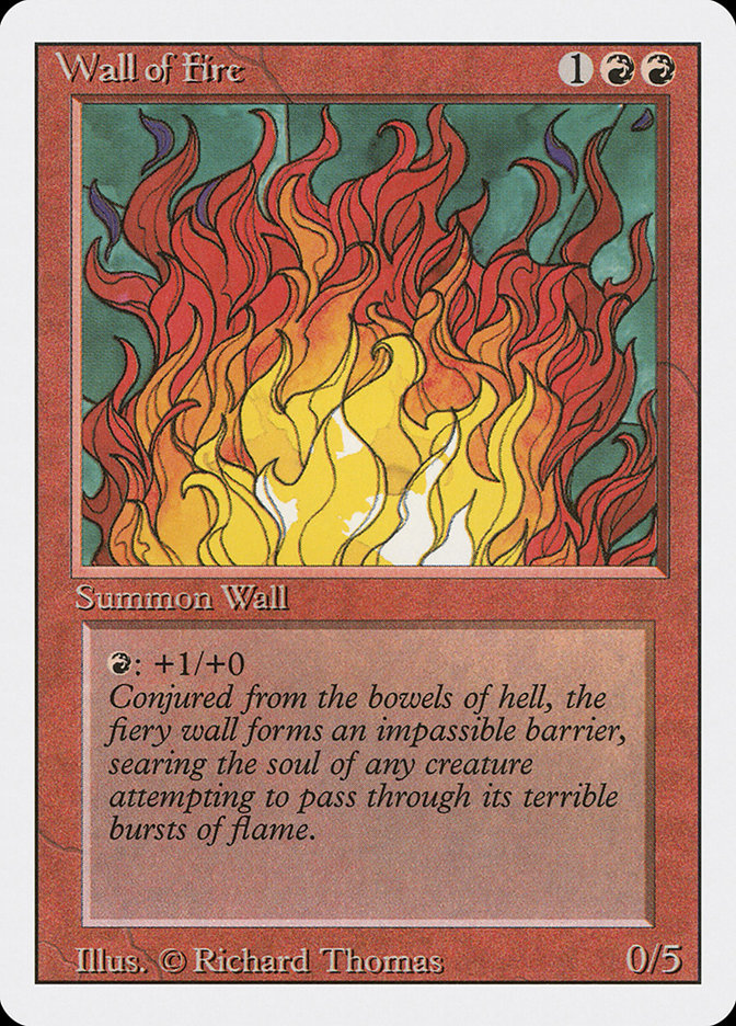 Wall of Fire [Revised Edition] MTG Single Magic: The Gathering | Red Claw Gaming