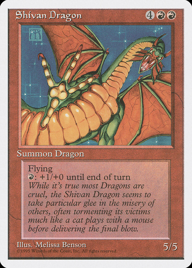 Shivan Dragon [Fourth Edition] MTG Single Magic: The Gathering | Red Claw Gaming