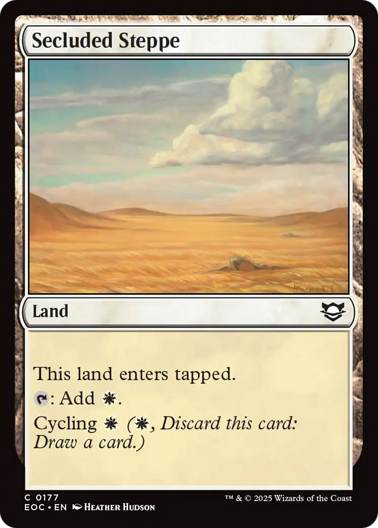 Secluded Steppe [Edge of Eternities Commander] MTG Single Magic: The Gathering | Red Claw Gaming