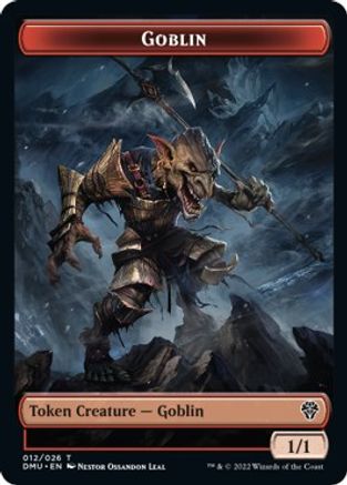 Zombie Knight // Goblin Double-Sided Token [Dominaria United Commander Tokens] MTG Single Magic: The Gathering | Red Claw Gaming