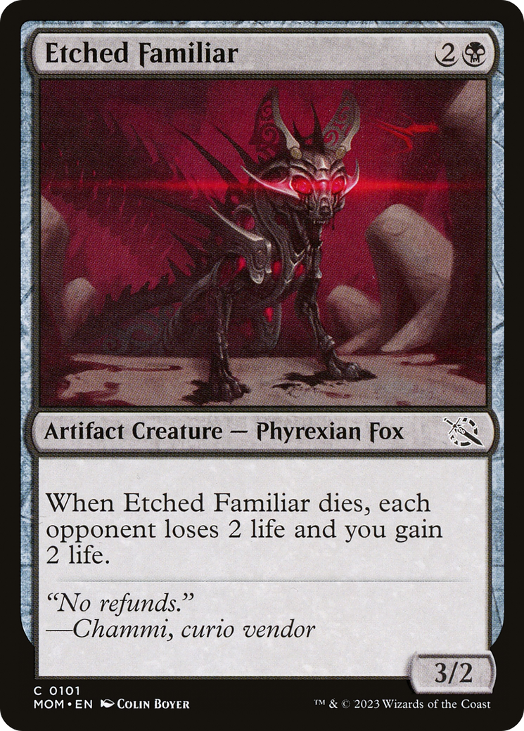 Etched Familiar [March of the Machine] MTG Single Magic: The Gathering    | Red Claw Gaming