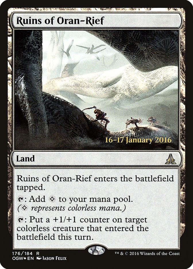 Ruins of Oran-Rief [Oath of the Gatewatch Prerelease Promos] MTG Single Magic: The Gathering | Red Claw Gaming
