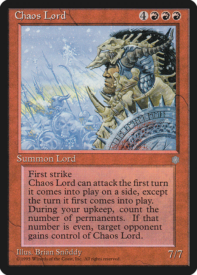 Chaos Lord [Ice Age] MTG Single Magic: The Gathering | Red Claw Gaming