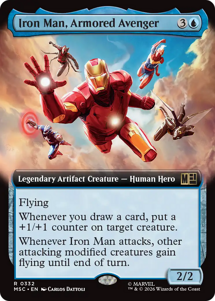 Iron Man, Armored Avenger (Extended Art) [Marvel Super Heroes Commander] | Red Claw Gaming