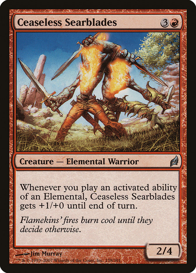 Ceaseless Searblades [Lorwyn] MTG Single Magic: The Gathering | Red Claw Gaming