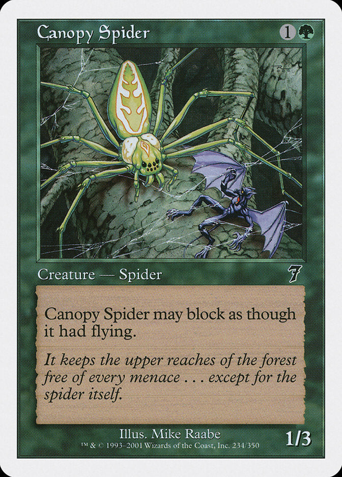 Canopy Spider [Seventh Edition] MTG Single Magic: The Gathering | Red Claw Gaming