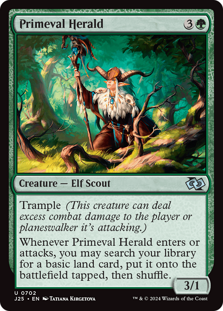 Primeval Herald [Foundations Jumpstart] MTG Single Magic: The Gathering | Red Claw Gaming