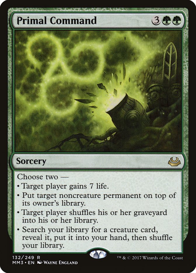 Primal Command [Modern Masters 2017] MTG Single Magic: The Gathering | Red Claw Gaming