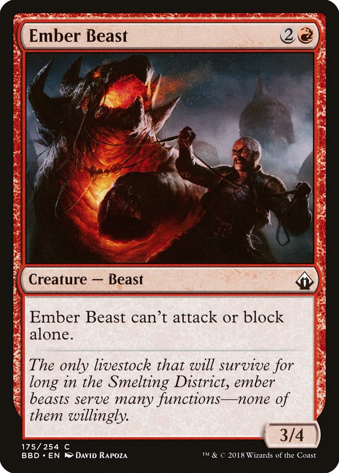 Ember Beast [Battlebond] MTG Single Magic: The Gathering | Red Claw Gaming