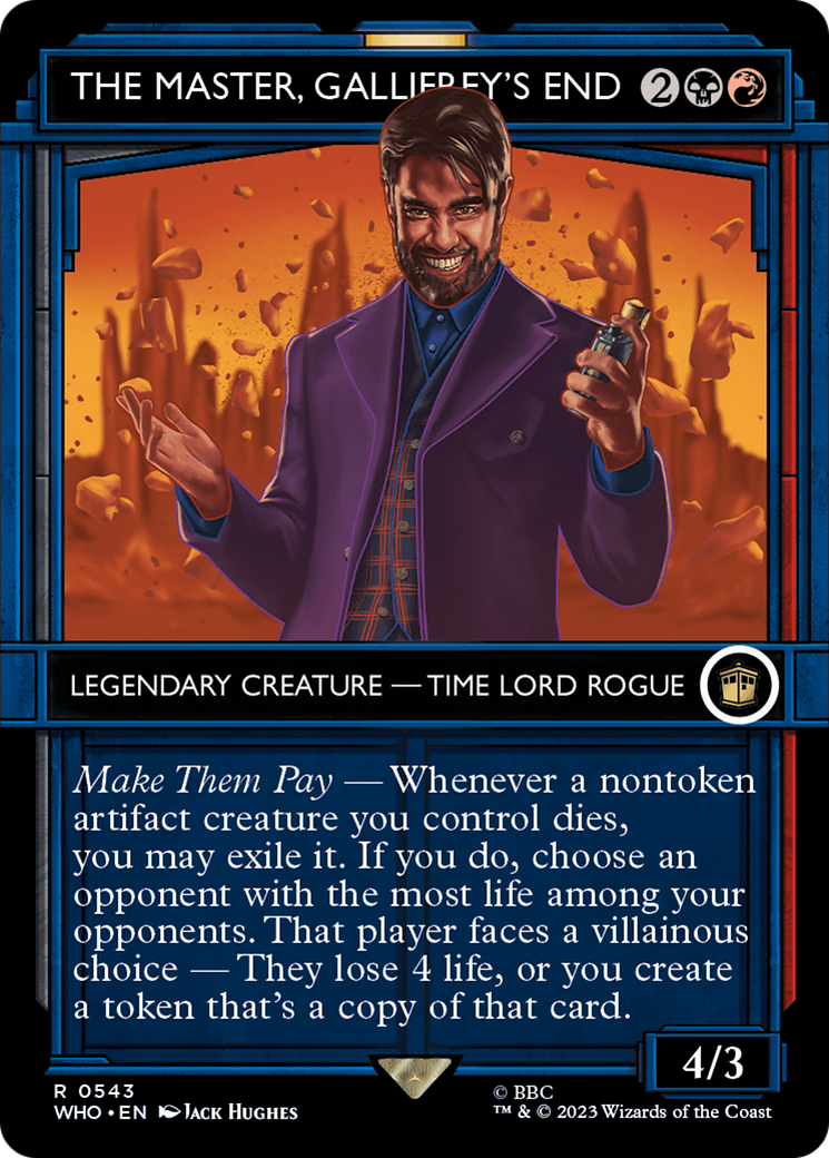 The Master, Gallifrey's End (Showcase) [Doctor Who] MTG Single Magic: The Gathering    | Red Claw Gaming