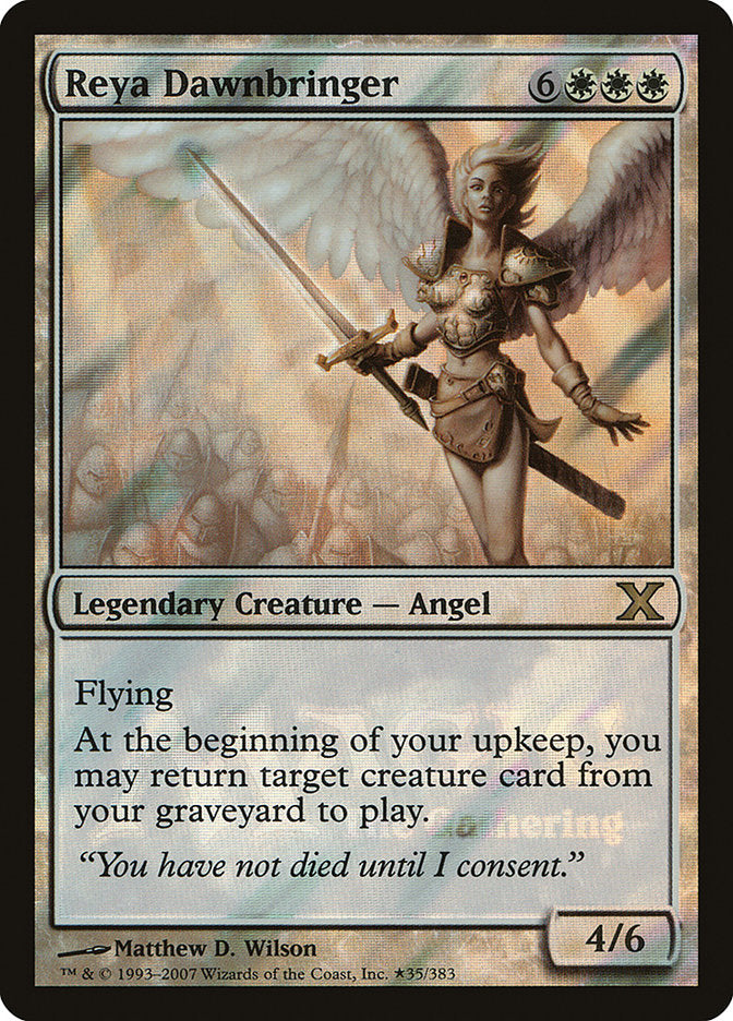 Reya Dawnbringer [Tenth Edition Prerelease Promos] MTG Single Magic: The Gathering | Red Claw Gaming