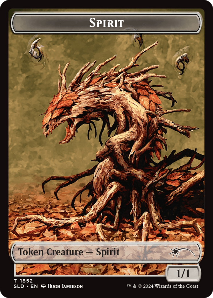 Spirit (SLD) // Shapeshifter (KHM) Double-Sided Token [Secret Lair: From Cute to Brute Tokens] MTG Single Magic: The Gathering | Red Claw Gaming