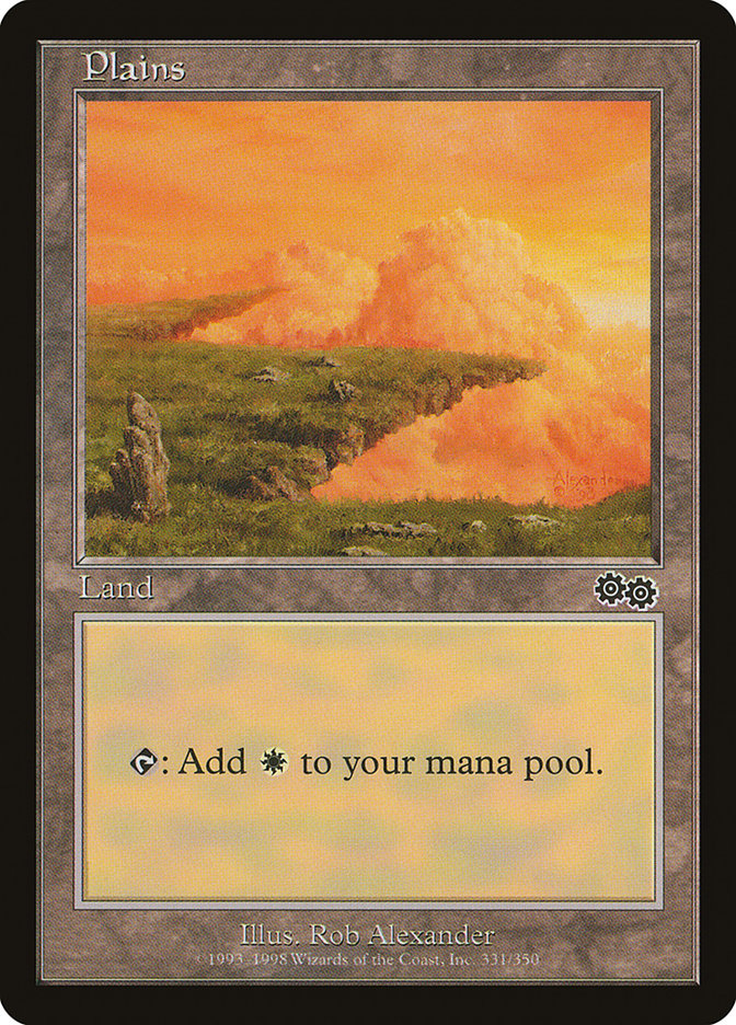 Plains (331) [Urza's Saga] MTG Single Magic: The Gathering | Red Claw Gaming