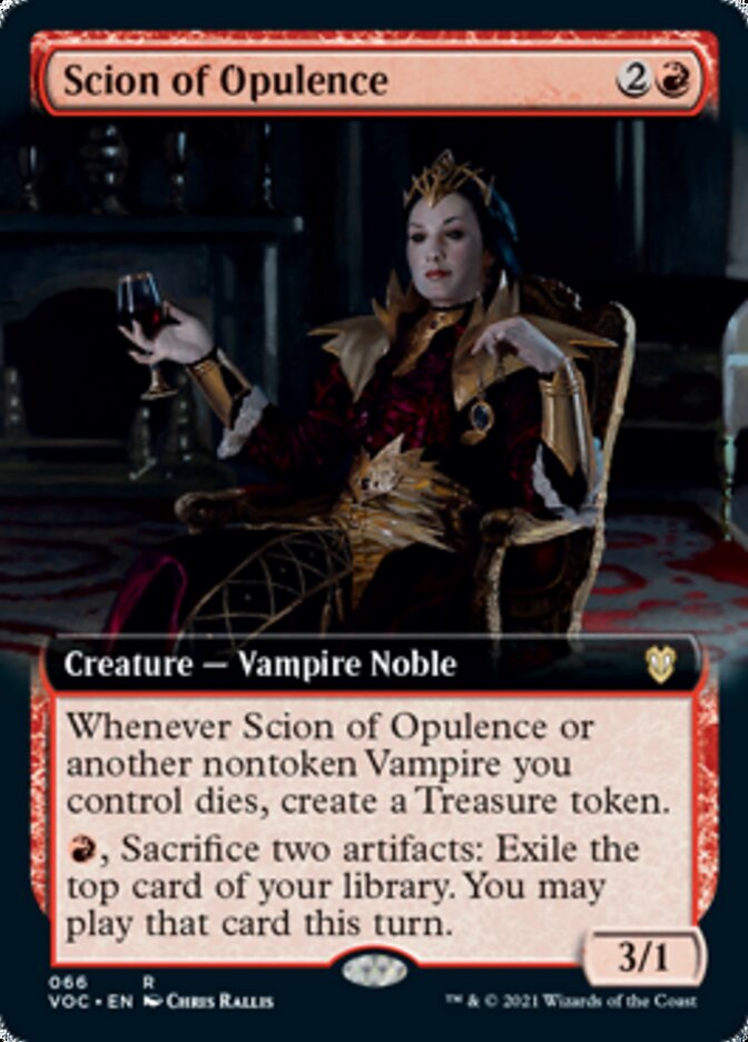 Scion of Opulence (Extended Art) [Innistrad: Crimson Vow Commander] MTG Single Magic: The Gathering | Red Claw Gaming