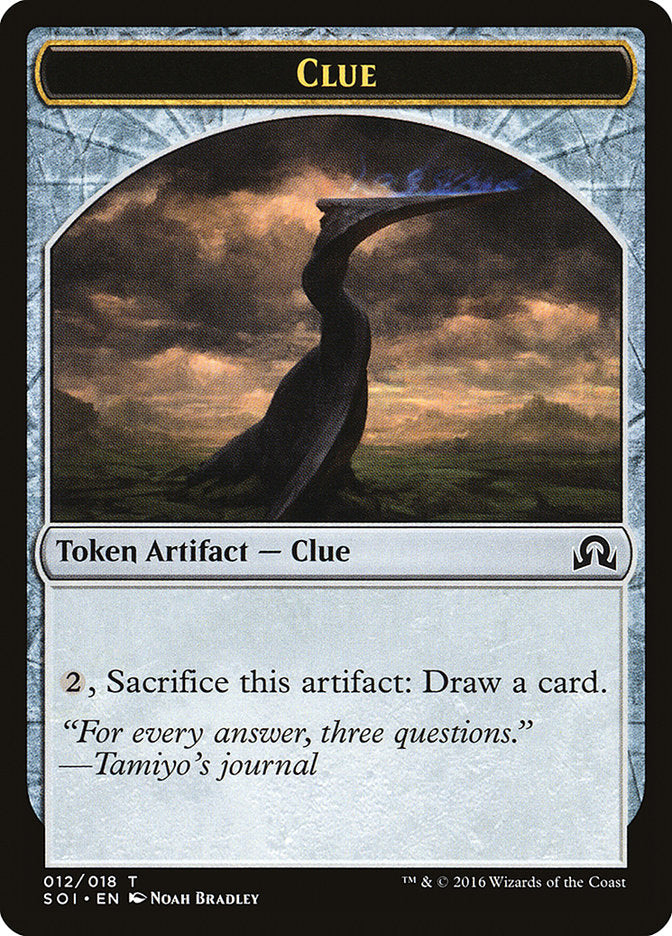 Clue Token (012/018) [Shadows over Innistrad Tokens] MTG Single Magic: The Gathering | Red Claw Gaming