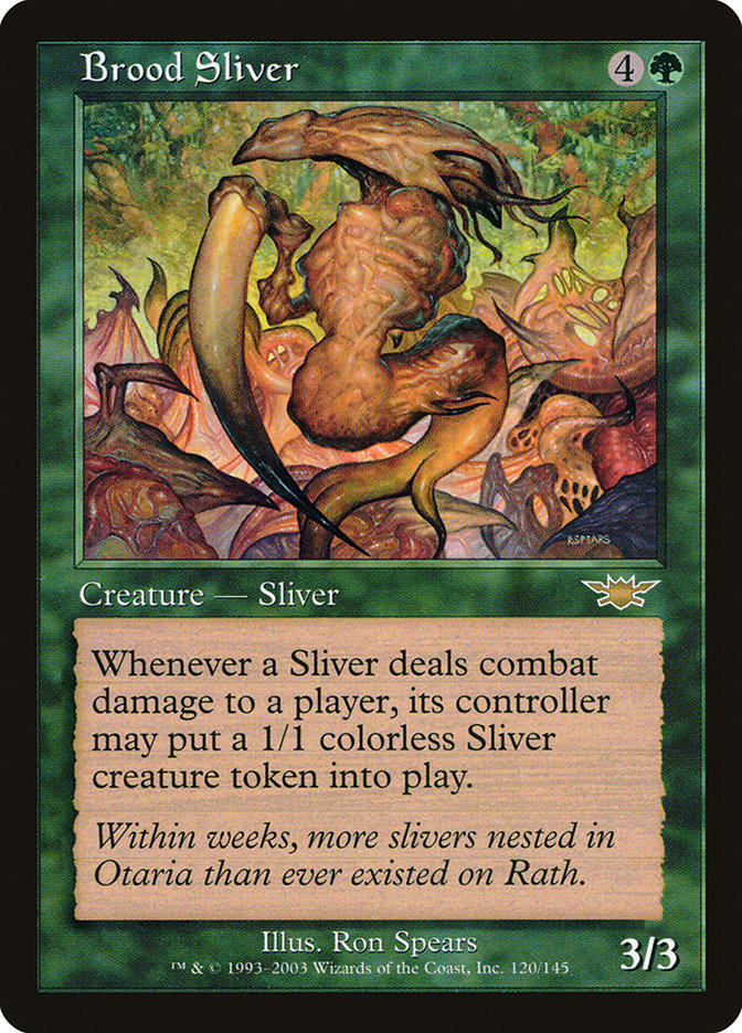 Brood Sliver [Legions] MTG Single Magic: The Gathering | Red Claw Gaming